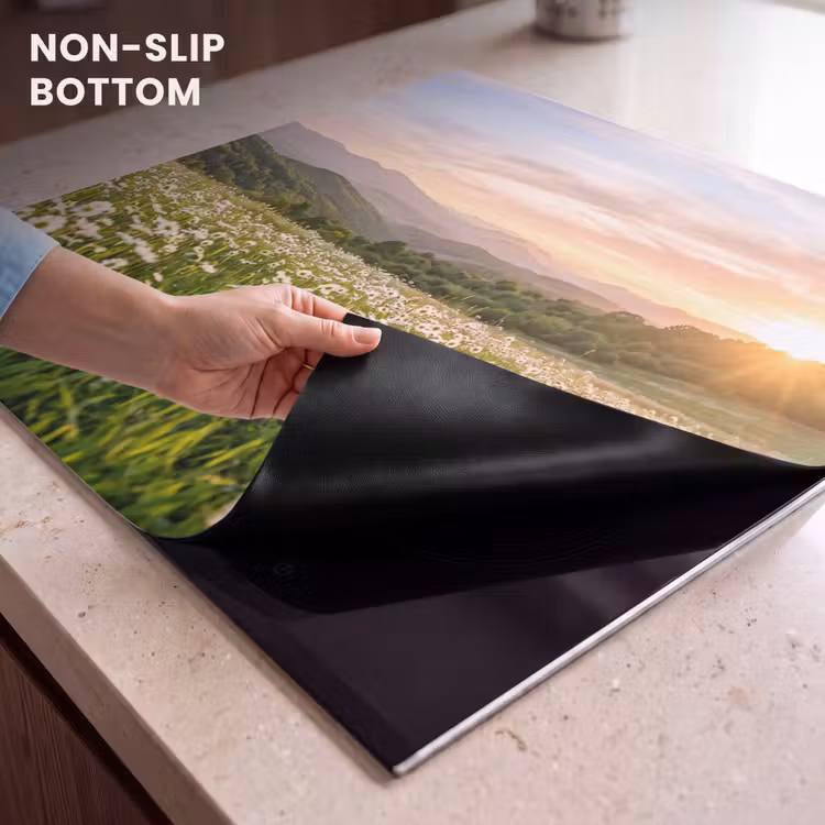 Induction hob cover - Daisy - Field - Hills - Green — 5