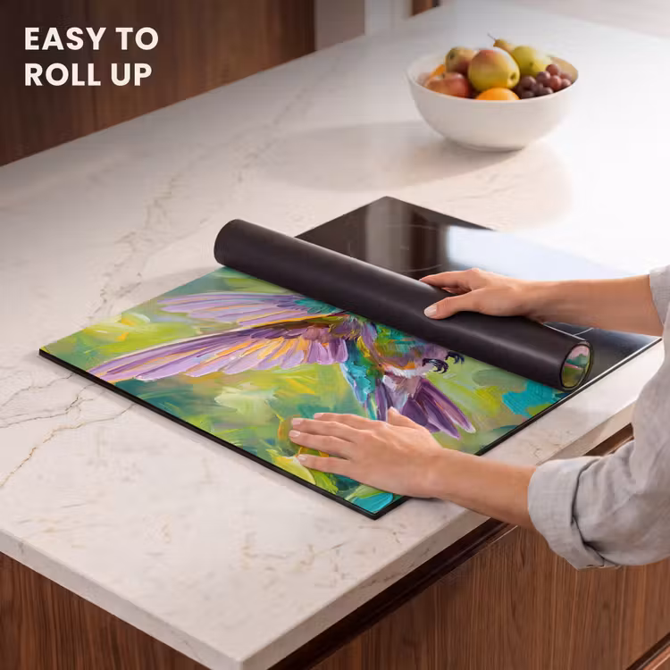 Induction hob cover - Hummingbird - Flowers - Nature - Colorful — 6