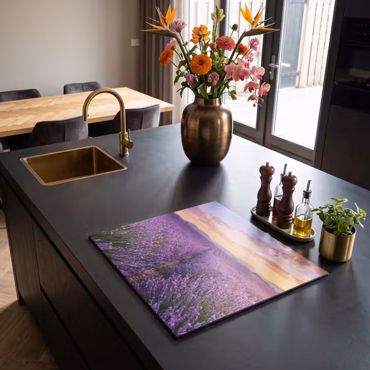 Induction hob cover - Lavender - Field - Nature - Purple — 2