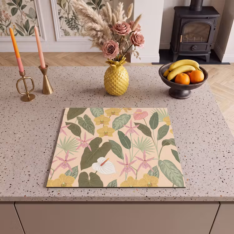 Induction hob cover - Pattern - Flowers - Colorful — 3