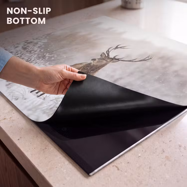 Induction hob cover - Red deer - Forest - Snow - Winter - Majestic — 5