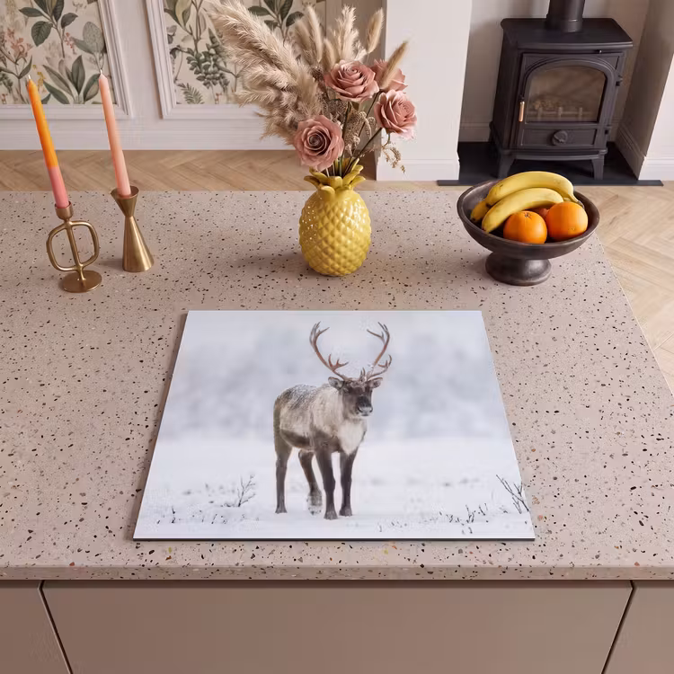 Induction hob cover - Reindeer - Antlers - Tundra - Snow - Wild — 3