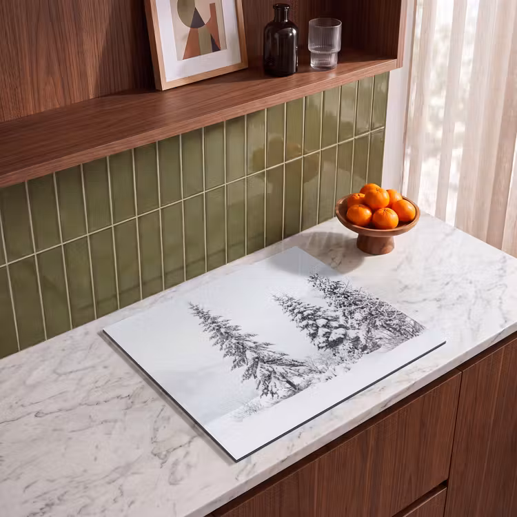 Induction hob cover - Spruce - Snow - Winter - Landscape - Silence — 4