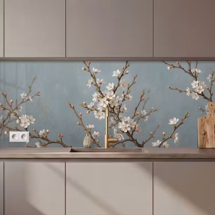 Kitchen splashback - Botanical - Still Life - Blue — 1