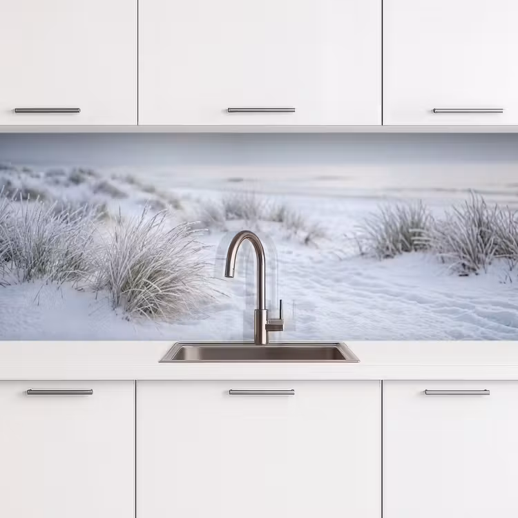 Kitchen splashback - Dunes - Snow - Beach - Winter - Serene — 4