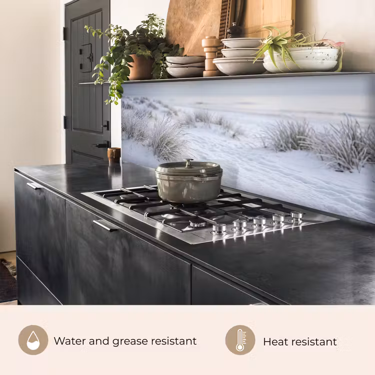 Kitchen splashback - Dunes - Snow - Beach - Winter - Serene — 5