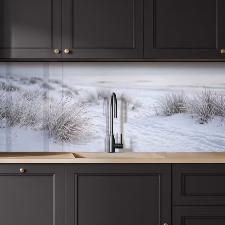 Kitchen splashback - Dunes - Snow - Beach - Winter - Serene — 6