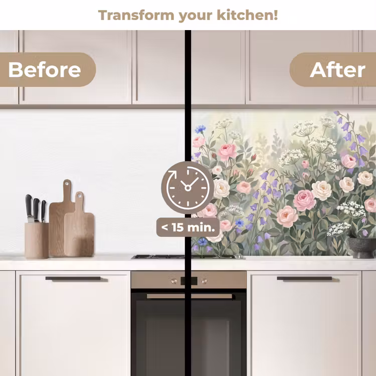 Kitchen splashback - Flowers - Garden - Nature - Colorful — 3