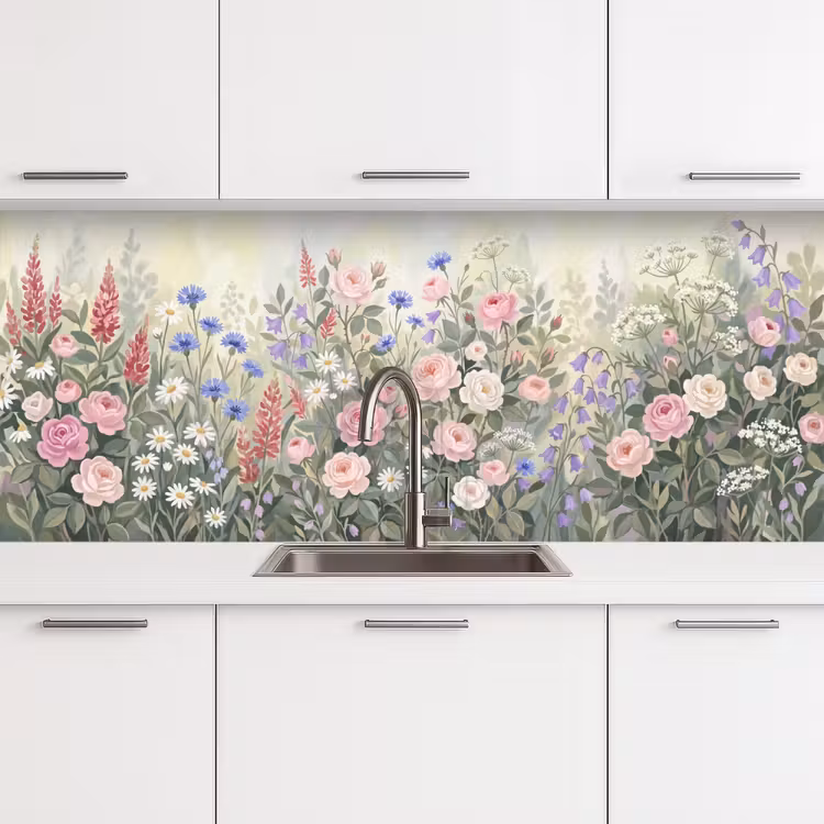 Kitchen splashback - Flowers - Garden - Nature - Colorful — 4