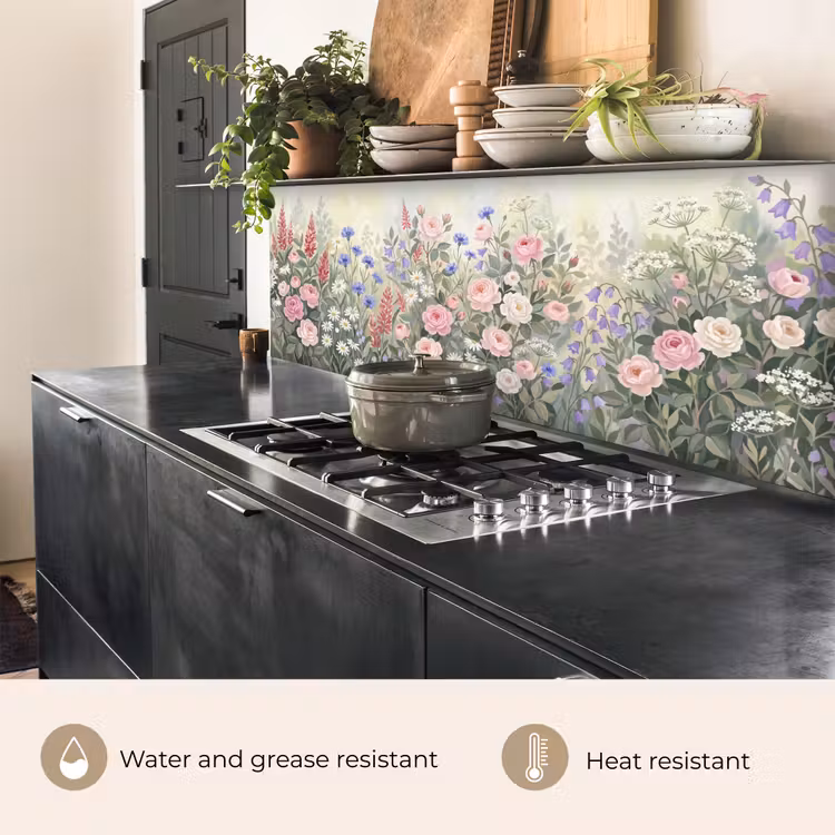 Kitchen splashback - Flowers - Garden - Nature - Colorful — 5