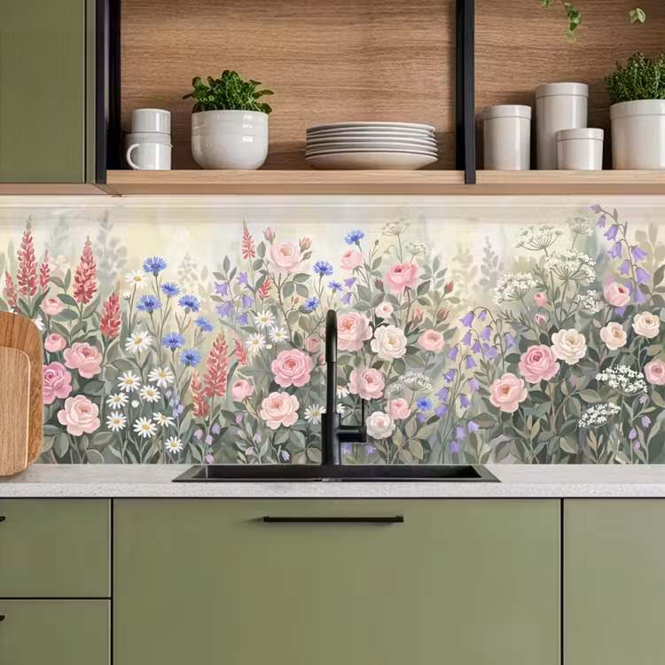 Kitchen splashback - Flowers - Garden - Nature - Colorful — 8