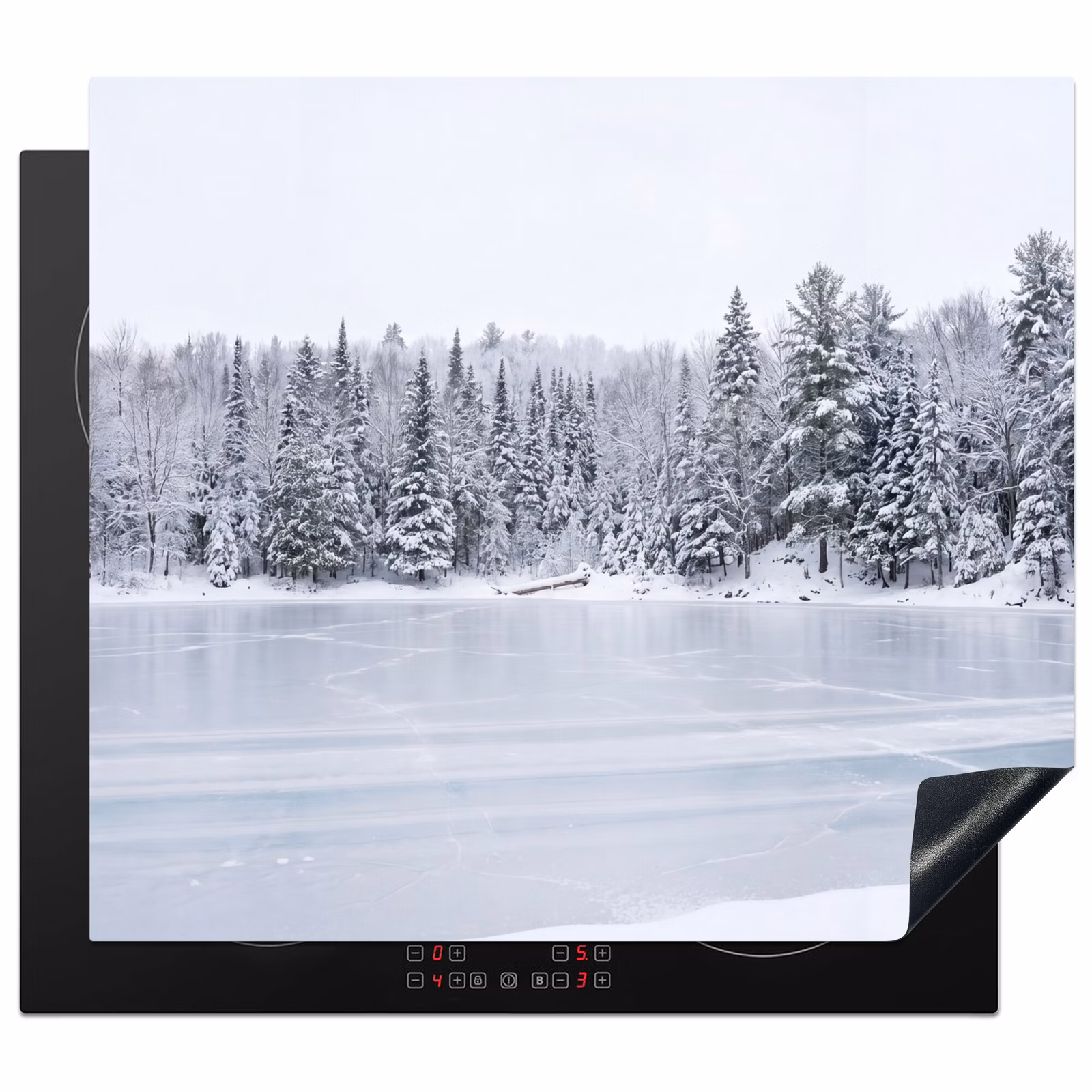 Induction hob cover - More - Pine - Ice - Winter - Soothing — 1