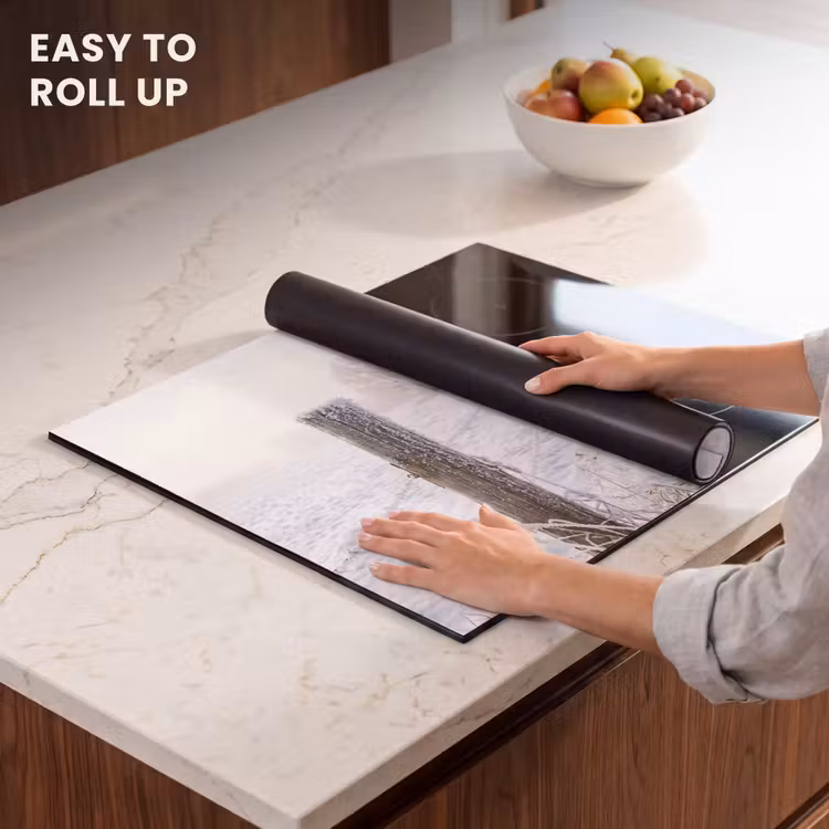 Induction hob cover - Fence - Snow - Fog - Countryside - Nostalgic — 6