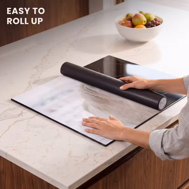 Induction hob cover - Horse - Head - Winter - Animals - White — 6