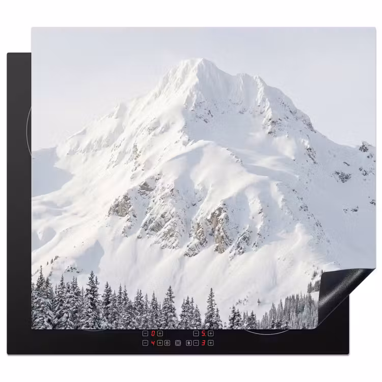 Induction hob cover - Mountain - Snow - Winter - Nature - White — 1