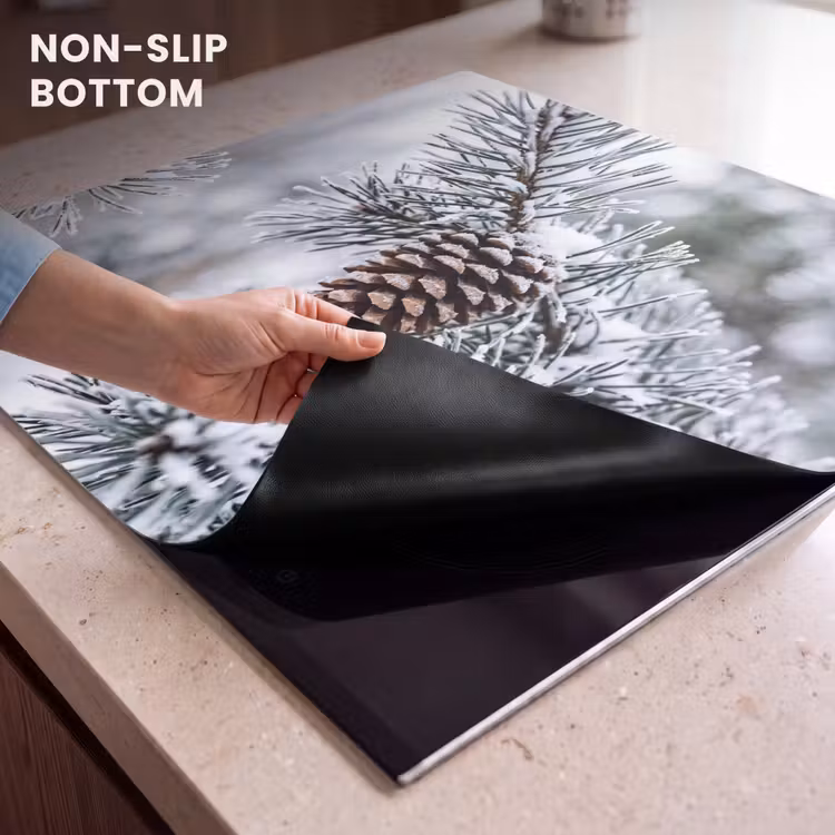 Induction hob cover - Pine cone - Branch - Snow - Winter - Atmospheric — 5