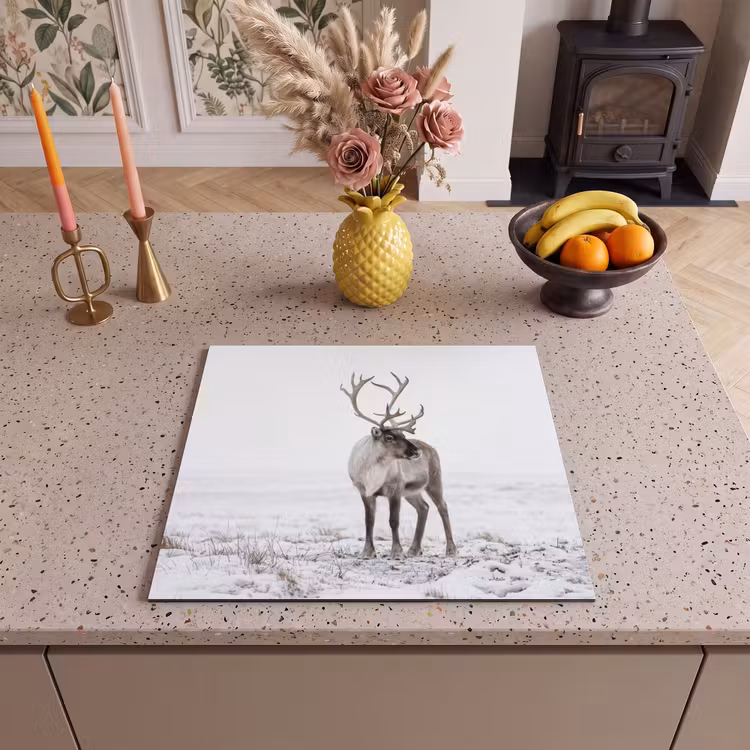 Induction hob cover - Reindeer - Antlers - Snow - Winter — 3