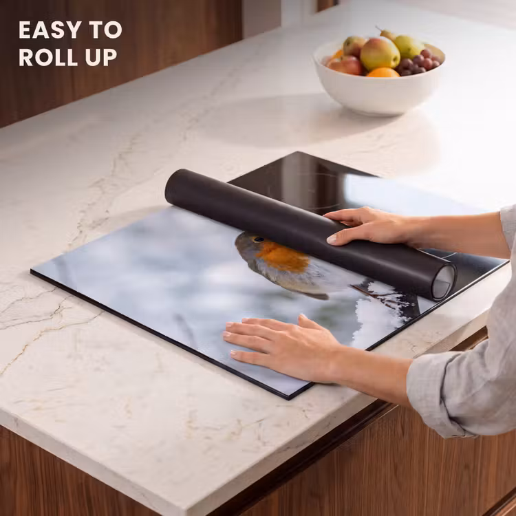 Induction hob cover - Robin - Branch - Snow - Winter - Lively — 6