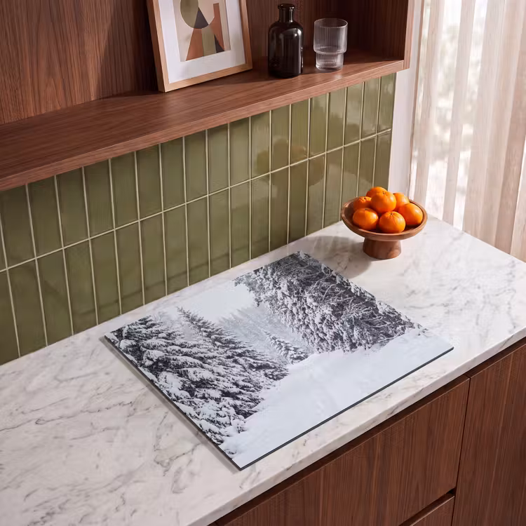 Induction hob cover - Forest - Winter - Snow - Path - Nature — 4