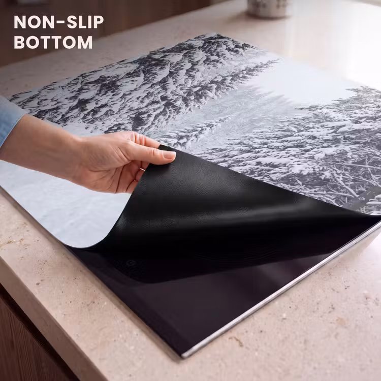 Induction hob cover - Forest - Winter - Snow - Path - Nature — 5