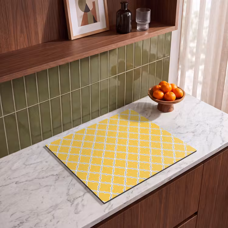 Induction hob cover - Lantern - Arabesque - Elegant - Yellow — 4