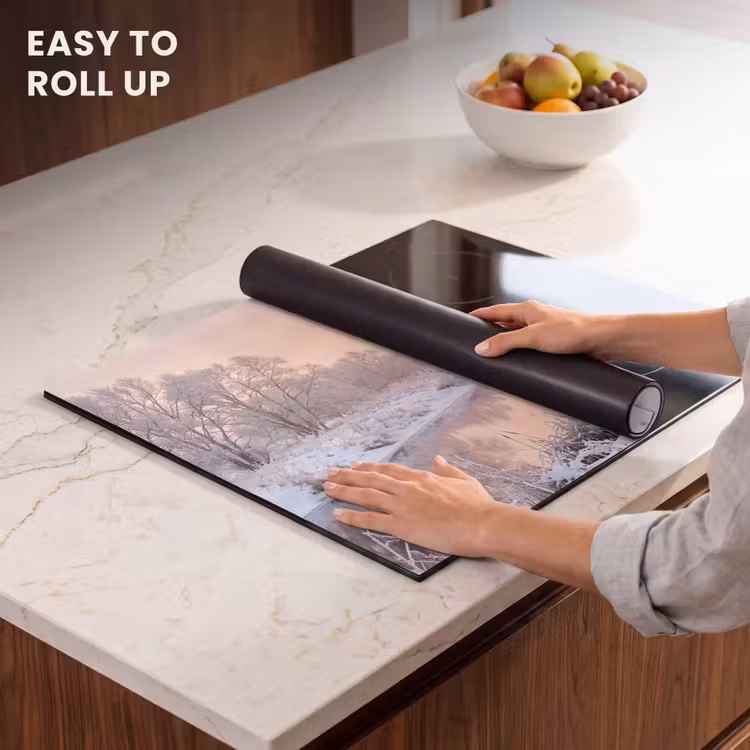 Induction hob cover - River - Winter - Landscape - Snow - Sunrise — 6