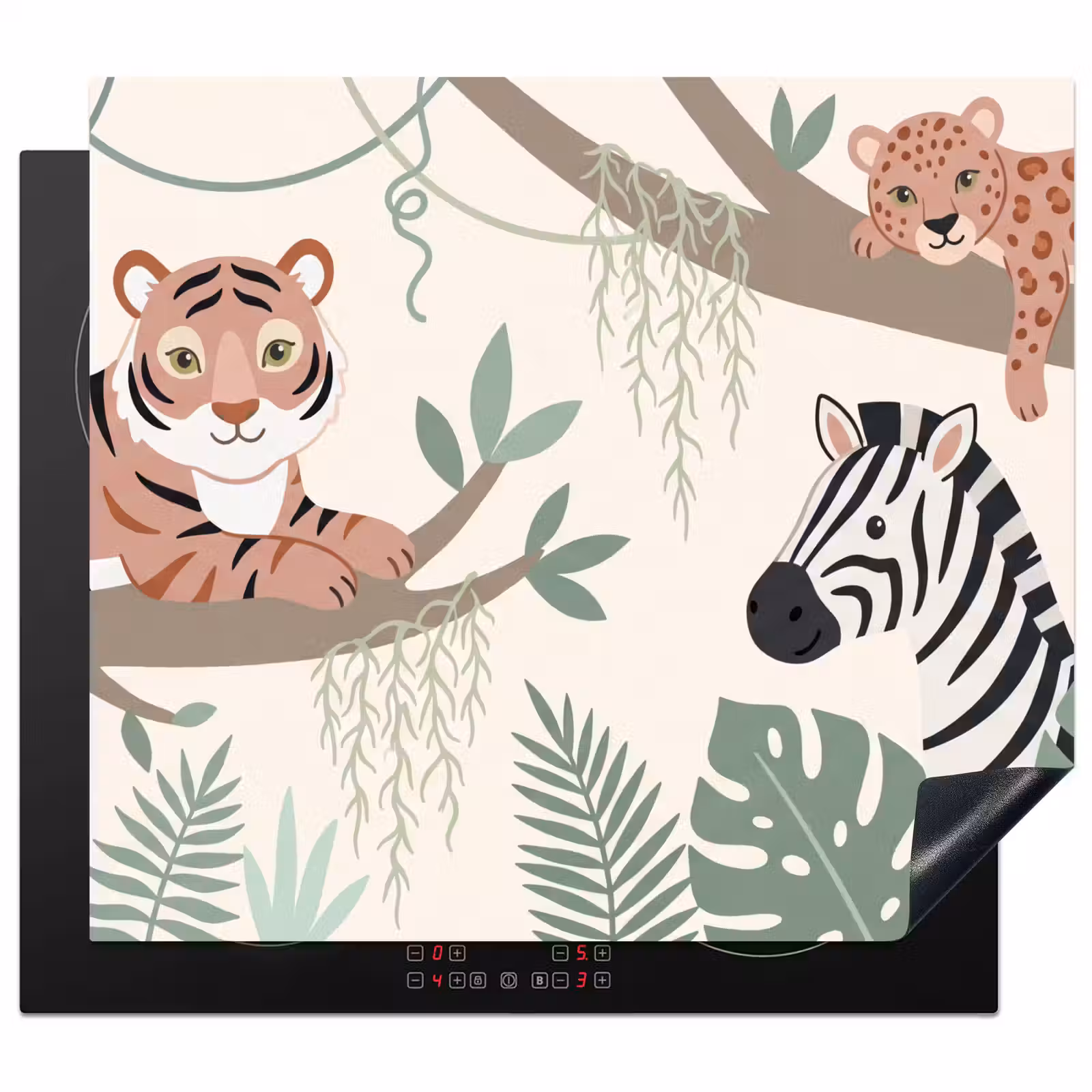 Induction hob cover - Jungle - Rustic - Pastel — 1
