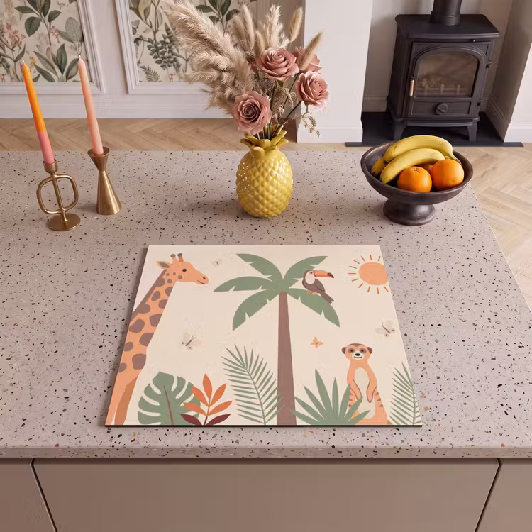 Induction hob cover - Animals - Tropical - Safari - Colorful — 3