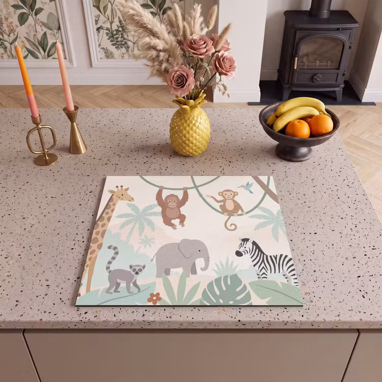 Induction hob cover - Jungle - Animals - Green — 3