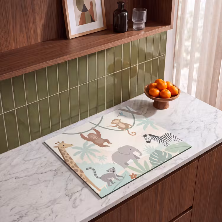 Induction hob cover - Jungle - Animals - Green — 4