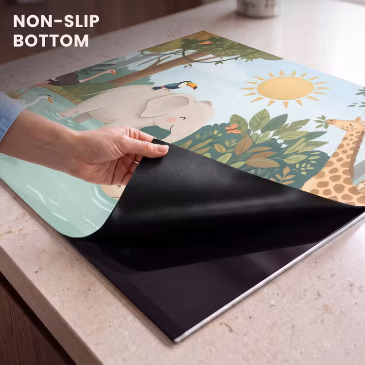 Induction hob cover - Jungle - Oasis - Animals - Colorful — 5