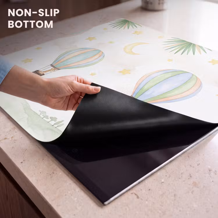 Induction hob cover - Watercolor - Hot air balloons - Pastel — 5