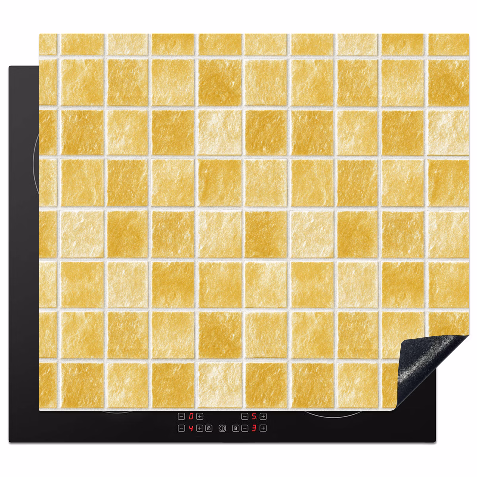 Induction hob cover - Tiles - Mosaic - Texture - Golden Yellow — 1