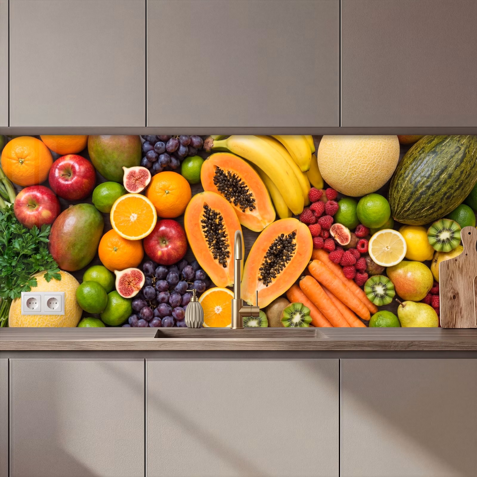 Kitchen splashback - Food - Fruit - Vegetables - Fresh - Colorful — 1