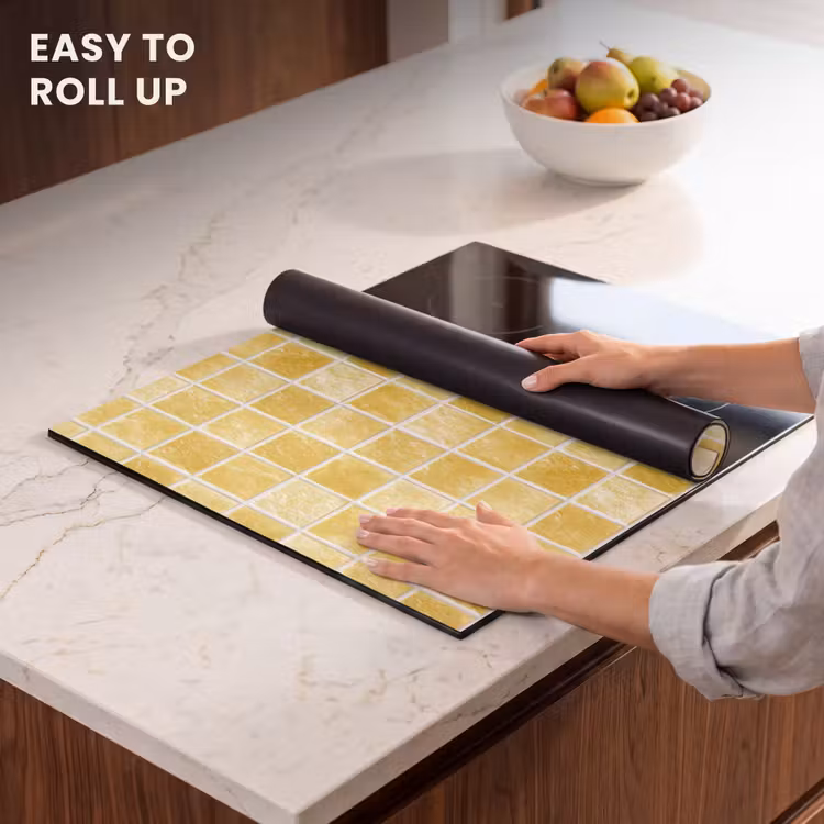 Induction hob cover - Tiles - Mosaic - Texture - Golden Yellow — 6