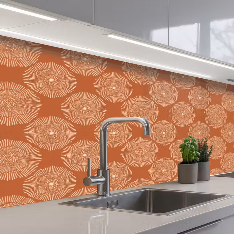 Kitchen splashback - Circles - Graphic - Pattern - Terracotta — 2