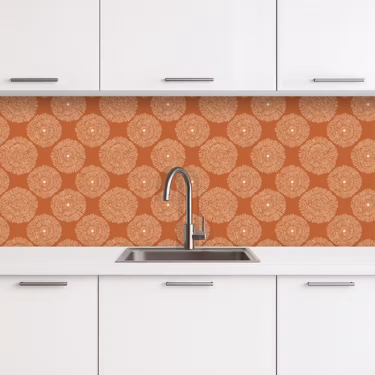 Kitchen splashback - Circles - Graphic - Pattern - Terracotta — 4