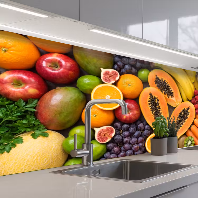 Kitchen splashback - Food - Fruit - Vegetables - Fresh - Colorful — 2
