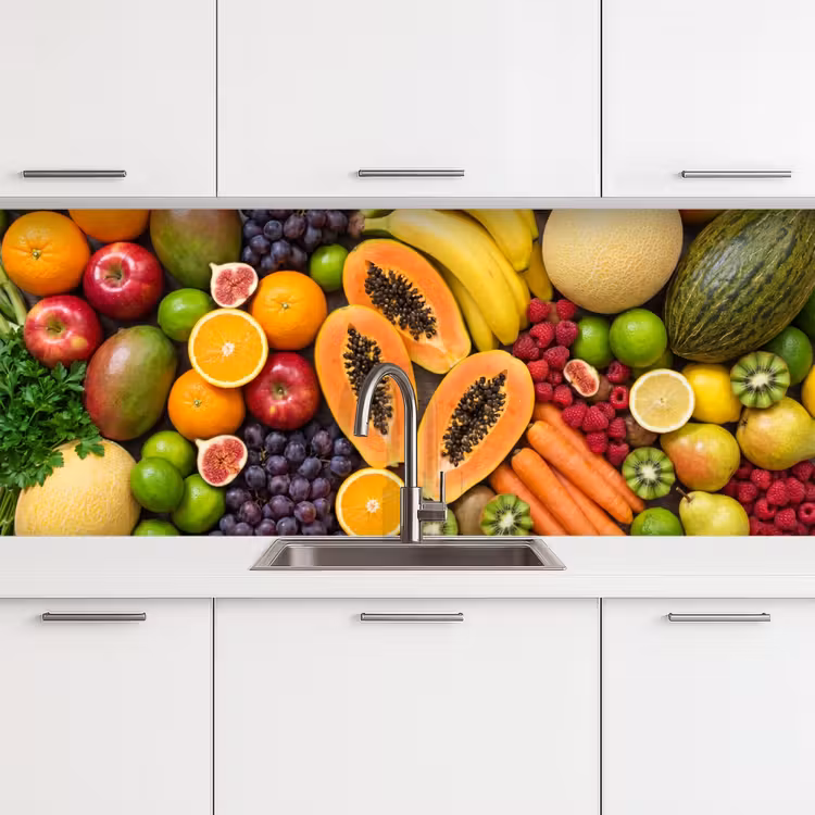 Kitchen splashback - Food - Fruit - Vegetables - Fresh - Colorful — 4