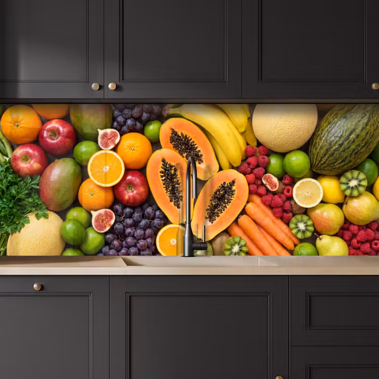 Kitchen splashback - Food - Fruit - Vegetables - Fresh - Colorful — 6