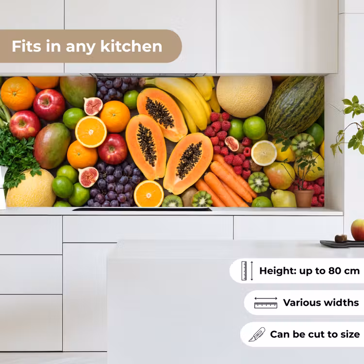 Kitchen splashback - Food - Fruit - Vegetables - Fresh - Colorful — 7
