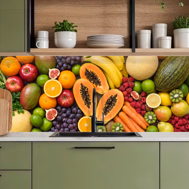 Kitchen splashback - Food - Fruit - Vegetables - Fresh - Colorful — 8