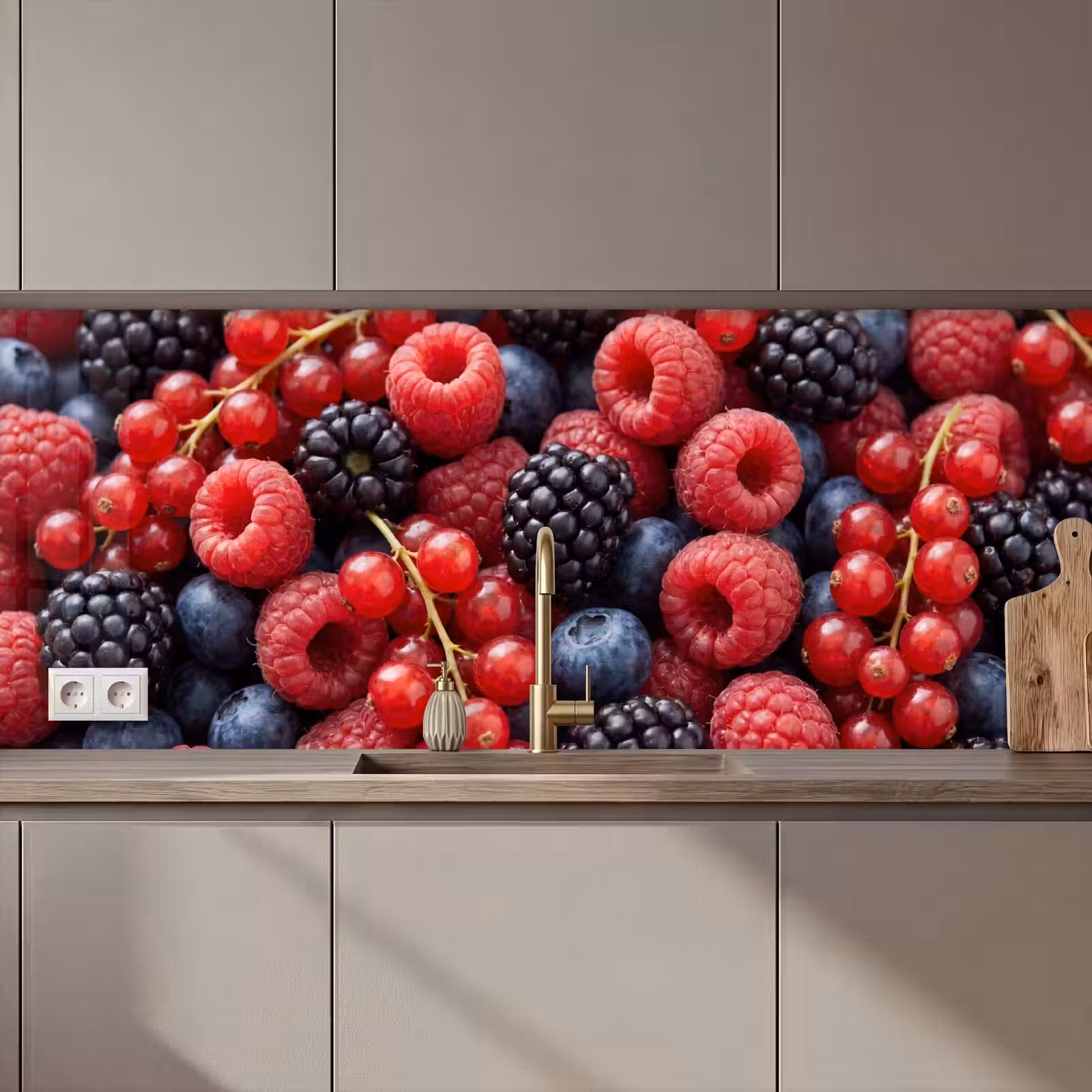Kitchen splashback - Berries - Mix - Fresh - Food - Colorful — 1