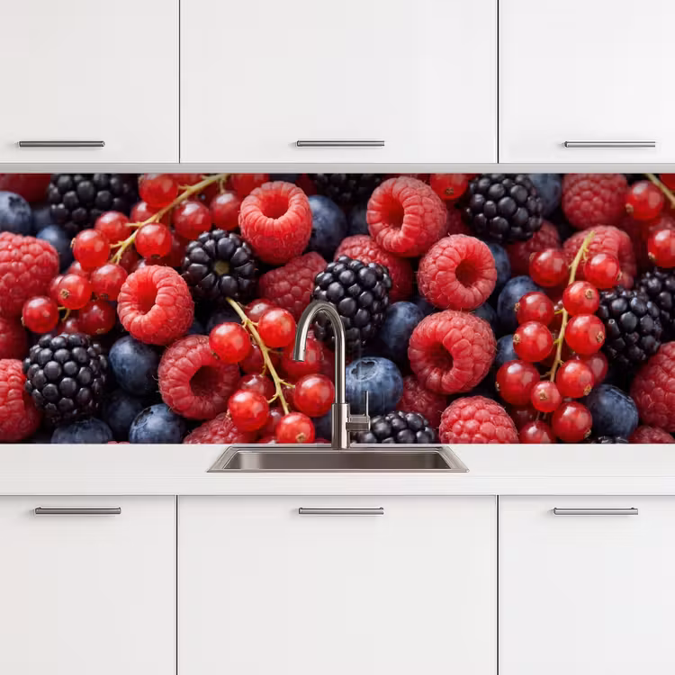 Kitchen splashback - Berries - Mix - Fresh - Food - Colorful — 4