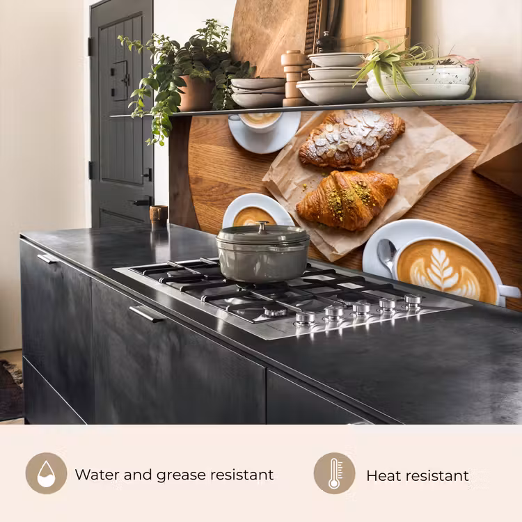 Kitchen splashback - Food - Croissant - Coffee - Breakfast - Modern — 5