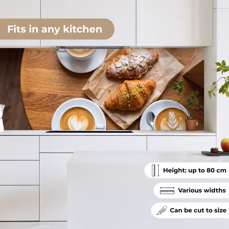 Kitchen splashback - Food - Croissant - Coffee - Breakfast - Modern — 7