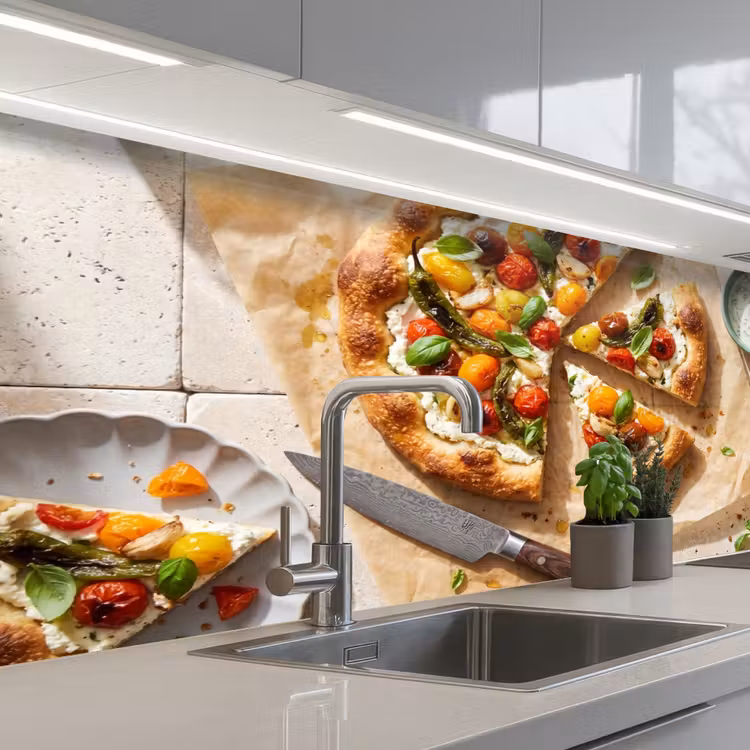 Kitchen splashback - Food - Tomatoes - Basil - Meal - Fresh — 2
