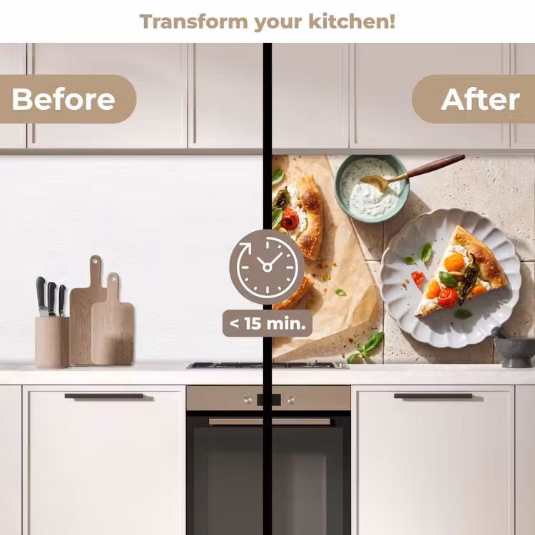 Kitchen splashback - Food - Tomatoes - Basil - Meal - Fresh — 3