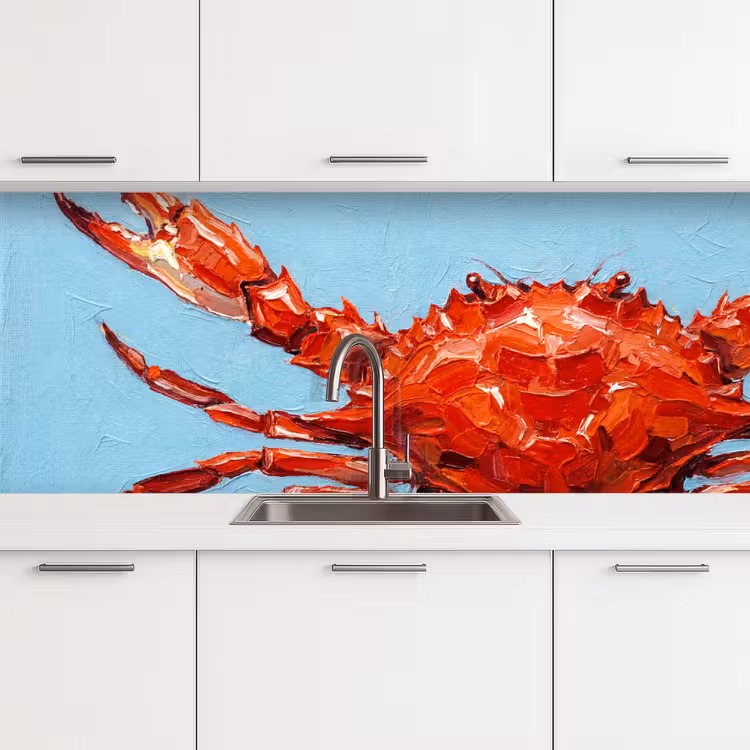 Kitchen splashback - Crab - Sea - Animals - Abstract - Red — 4