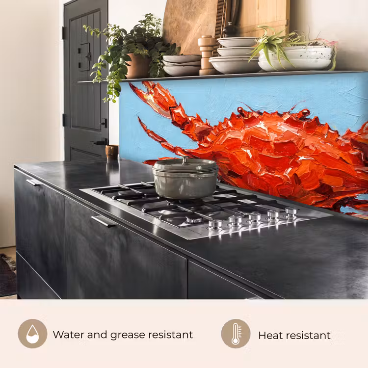 Kitchen splashback - Crab - Sea - Animals - Abstract - Red — 5